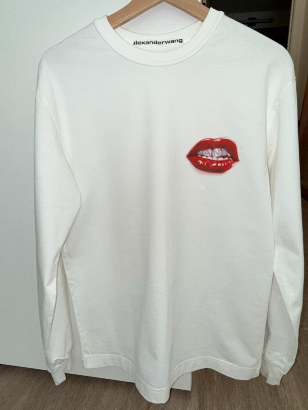 Alexander Wang Logo Grill Oversize Graphic Sweatshirt